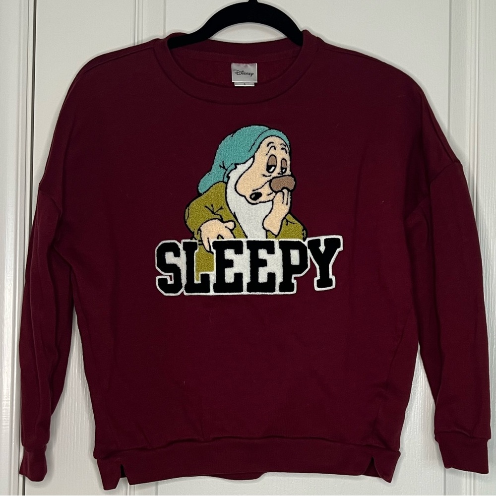 Disney Sleepy Burgundy Sweatshirt